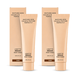 2x Lumi Color Changing Foundation - Dark